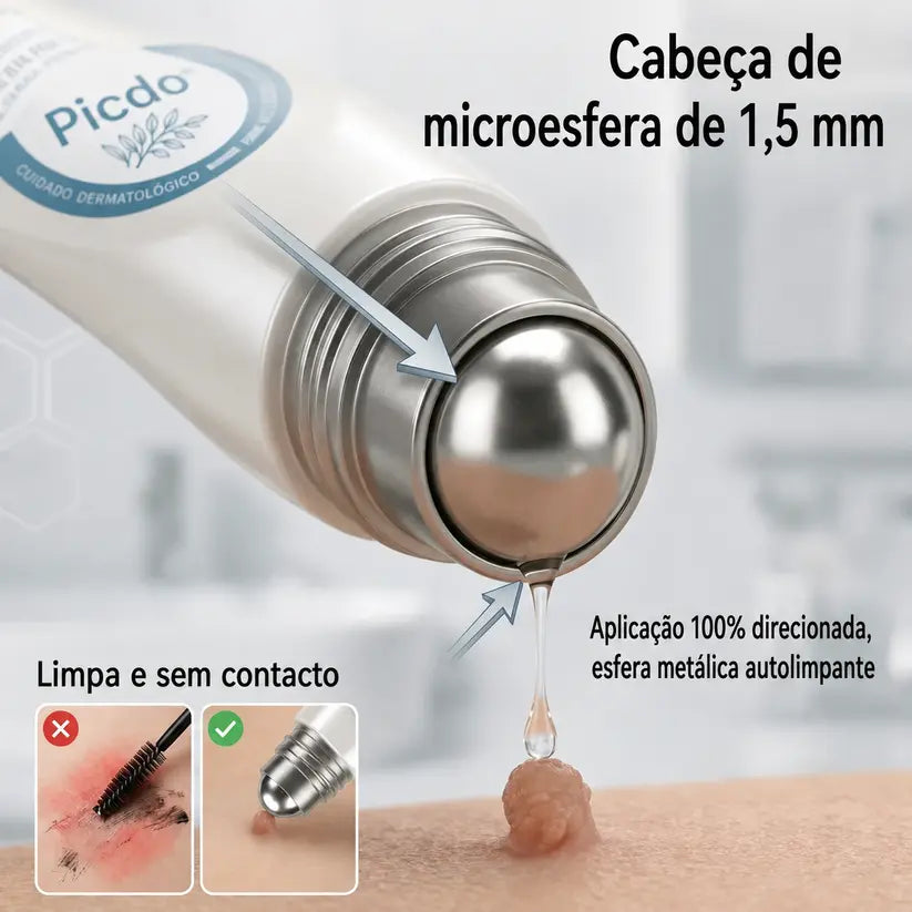 🍀👑 𝐏𝒊𝐜𝐝𝒐® Removedor de Acrocórdons e Manchas em 7 Dias (Sem dor, sem cicatrizes — aplicador roll-on) 💪